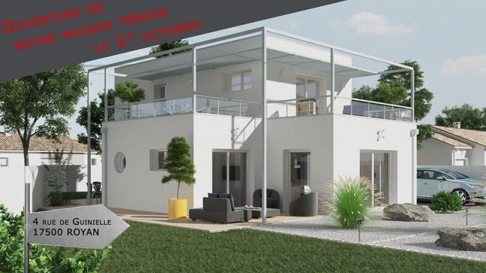 maison témoin construite à Royan