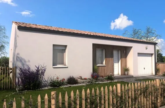 Photo maison 70 m² sur terrain 740 m²